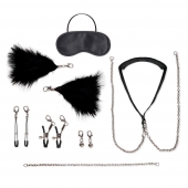 Большой эротический набор из 12 предметов Interchangeable Collar   Nipple Clips Set - Lux Fetish - купить с доставкой в Набережных Челнах