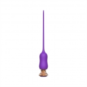 Фиолетовый тонкий стимулятор Nipple Vibrator - 23 см. - I-MOON - купить с доставкой в Набережных Челнах
