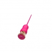 Розовый тонкий стимулятор Nipple Vibrator - 23 см. - I-MOON - купить с доставкой в Набережных Челнах