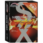 Презервативы Sagami Xtreme ENERGY с ароматом энергетика - 3 шт. - Sagami - купить с доставкой в Набережных Челнах