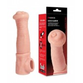 Телесная фантазийная насадка на член Cock Sleeve Size L - KOKOS - в Набережных Челнах купить с доставкой