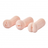 Набор из 3 мастурбаторов The Girl Next Door Tina - Dream Toys - в Набережных Челнах купить с доставкой