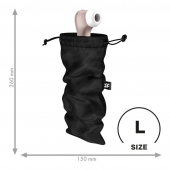 Черный мешочек для хранения игрушек Treasure Bag L - Satisfyer - купить с доставкой в Набережных Челнах