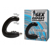 Чёрный массажёр простаты серии Sex Expert - Sex Expert - в Набережных Челнах купить с доставкой