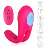 Розовое виброкольцо с пультом ДУ - I-MOON - в Набережных Челнах купить с доставкой
