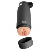 Серый мастурбатор в виде бутылки F*ck Flask - Pipedream - в Набережных Челнах купить с доставкой