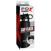 Черный мастурбатор в виде бутылки Fap Flask - Pipedream - в Набережных Челнах купить с доставкой