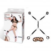 Леопардовая фиксация на матрас для рук и ног Classic Bedspreader - Lux Fetish - купить с доставкой в Набережных Челнах