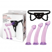 Тренировочный набор с тремя насадками Pegging Training Set - Lux Fetish - купить с доставкой в Набережных Челнах