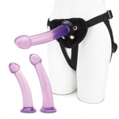 Тренировочный набор с тремя насадками Pegging Training Set - Lux Fetish - купить с доставкой в Набережных Челнах