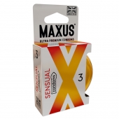 Презервативы анатомической формы Maxus Sensual - 3 шт. - Maxus - купить с доставкой в Набережных Челнах