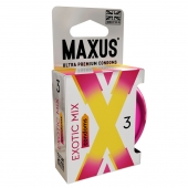 Ароматизированные презервативы Maxus Exotic Mix - 3 шт. - Maxus - купить с доставкой в Набережных Челнах