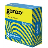 Классические презервативы с обильной смазкой Ganzo Classic - 3 шт. - Ganzo - купить с доставкой в Набережных Челнах