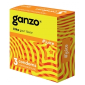 Ароматизированные презервативы Ganzo Juice - 3 шт. - Ganzo - купить с доставкой в Набережных Челнах