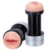 Двусторонний мастурбатор REALSTUFF 2 IN 1 HUMMER MOUTH   VAGINA - ротик и вагина - Dream Toys - в Набережных Челнах купить с доставкой