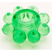Зеленое эрекционное кольцо-цветок - Toyfa Basic - в Набережных Челнах купить с доставкой