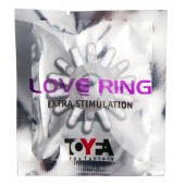 Прозрачное гелевое эрекционное кольцо с шипиками - Toyfa Basic - в Набережных Челнах купить с доставкой