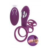 Фиолетовая эрекционная вибронасадка Halo Halo C-Ring Sleeve - Toy Joy - в Набережных Челнах купить с доставкой