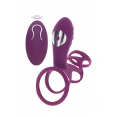Фиолетовая эрекционная вибронасадка Halo Halo C-Ring Sleeve - Toy Joy - в Набережных Челнах купить с доставкой
