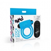 Голубое эрекционное виброкольцо 28X Remote Control Vibrating Cock Ring   Bullet - XR Brands - в Набережных Челнах купить с доставкой