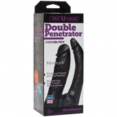 Черная насадка-фаллоимитатор для двойной стимуляции Double Penetrator - 16 см. - Doc Johnson - купить с доставкой в Набережных Челнах