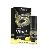 Съедобный жидкий вибратор Dual Vibe! со вкусом лимонного джина с тоником - 15 мл. - ORGIE - купить с доставкой в Набережных Челнах