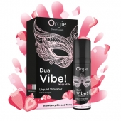 Съедобный жидкий вибратор Dual Vibe! со вкусом клубничного джина с тоником - 15 мл. - ORGIE - купить с доставкой в Набережных Челнах