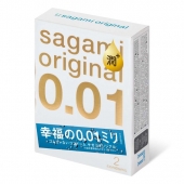 Увлажнённые презервативы Sagami Original 0.01 Extra Lub - 2 шт. - Sagami - купить с доставкой в Набережных Челнах