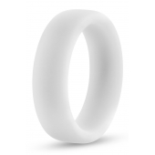 Белое люминесцентное эрекционное кольцо Silicone Glo Cock Ring - Blush Novelties - в Набережных Челнах купить с доставкой