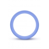 Голубое люминесцентное кольцо Silicone Glo Cock Ring - Blush Novelties - в Набережных Челнах купить с доставкой