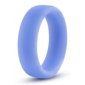 Голубое люминесцентное кольцо Silicone Glo Cock Ring - Blush Novelties - в Набережных Челнах купить с доставкой