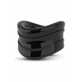 Черное эрекционное кольцо на мошонку Beef Ball Stretcher Snug - Blush Novelties - в Набережных Челнах купить с доставкой