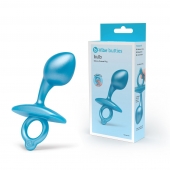 Голубая анальная пробка для массажа простаты Bulb Silicone Prostate Plug - 10,7 см. - b-Vibe - в Набережных Челнах купить с доставкой
