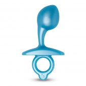 Голубая анальная пробка для массажа простаты Bulb Silicone Prostate Plug - 10,7 см. - b-Vibe - в Набережных Челнах купить с доставкой