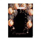 Пакет с вырубной ручкой и принтом в виде шариков (30х40 см) - Сима-Ленд - купить с доставкой в Набережных Челнах