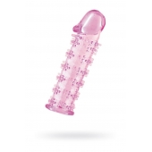 Розовая насадка на пенис с шипами - 12,5 см. - A-toys - в Набережных Челнах купить с доставкой