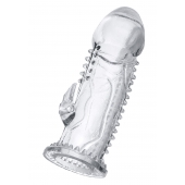 Прозрачная насадка на пенис с шипиками и коготком - 13,5 см. - A-toys - в Набережных Челнах купить с доставкой