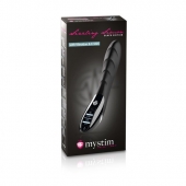 Вибратор с электростимуляцией Sizzling Simon Black Edition - 27 см. - MyStim - купить с доставкой в Набережных Челнах