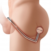 Кольцо на пенис с анальным стимулятором Stainless Steel Anal Hook   Cock Ring - BlueLine - в Набережных Челнах купить с доставкой
