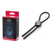 Тёмно-серое эрекционное кольцо с зажимом Again and Again Adjustable Cock Ring - Fifty Shades of Grey - в Набережных Челнах купить с доставкой