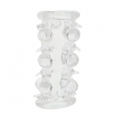 Прозрачная насадка на пенис с шипами и бугорками JELLY JOY LUST CLUSTER CLEAR - Dream Toys - в Набережных Челнах купить с доставкой