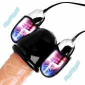 Черная стимулирующая насадка для головки полового члена Multi Speed Vibrating Penis Head Teaser - XR Brands - в Набережных Челнах купить с доставкой