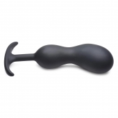 Черный массажер простаты с утяжелителями Premium Silicone Weighted Prostate Plug XL - 20,8 см. - XR Brands - в Набережных Челнах купить с доставкой