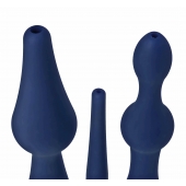 Набор из 3 универсальных насадок для анального душа Universal 3 Piece Silicone Enema Attachment Set - XR Brands - купить с доставкой в Набережных Челнах