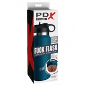 Смуглый мастурбатор-вагина в синей колбе F*ck Flask - Pipedream - в Набережных Челнах купить с доставкой