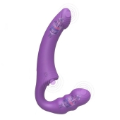 Фиолетовый безремневой страпон Straples Strap-On Dildo - Erokay - купить с доставкой в Набережных Челнах