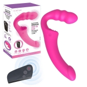 Розовый безремневой страпон Straples Strap-On Dildo - Erokay - купить с доставкой в Набережных Челнах