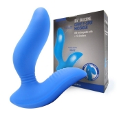 Синий вибромассажер простаты 3,5’’ Curve P-spot Massager - 12 см. - Erokay - в Набережных Челнах купить с доставкой