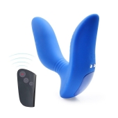 Синий вибромассажер простаты 3,5’’ Remote Control Curve P-spot Massager - 12 см. - Erokay - в Набережных Челнах купить с доставкой
