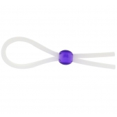 Прозрачное лассо с фиолетовой бусиной SILICONE COCK RING WITH BEAD LAVENDER - NMC - в Набережных Челнах купить с доставкой
